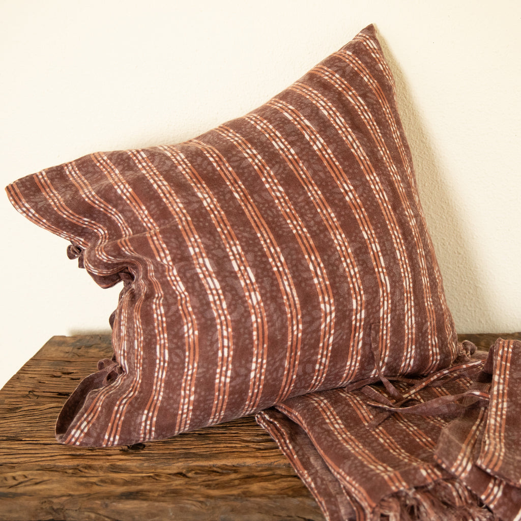 Over-dyed Pillow set and throw combo -2 covers+ throw